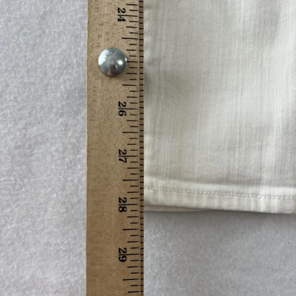 Madewell Jeans Womens 26 White Skinny Skinny Mid Rise Stretch Denim C1739‎ 2016